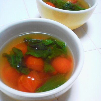 冷蔵庫にあるものでスープを作りたいと思い、こちらのレシピを活用しました。簡単で美味しかったです(^-^)ありがとうございました♪
